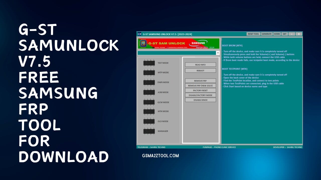 G-ST Samsung Unlock Tool Latest Version Free Download