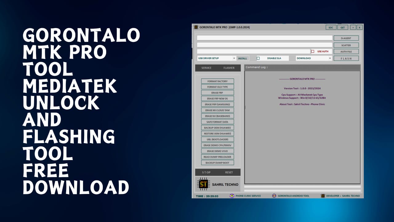 Gorontalo MTK Pro Tool MediaTek Unlock and Flashing Free Download
