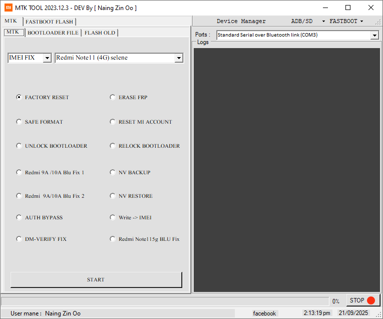 Nzo mtk tool interface – mtk factory reset safe format erase frp unlock bootloader nv backup flash options