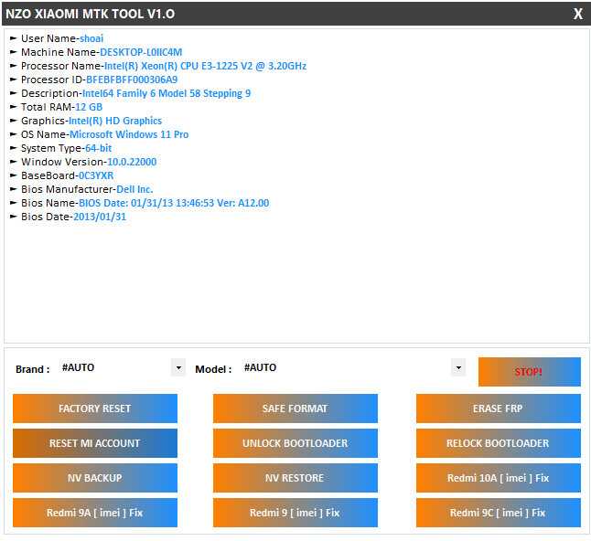 Nzo xiaomi mtk tool download