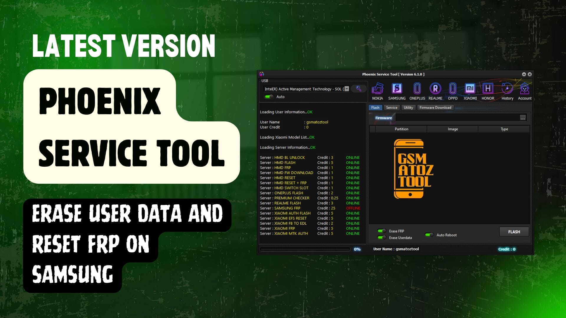 Phoenix service tool flashing and frp reset tool Phoenix service tool flashing and frp reset tool