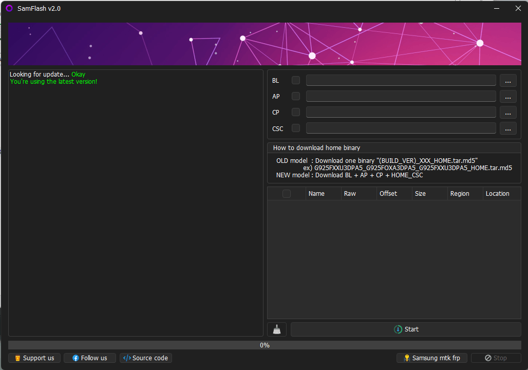 Samflash tool v3. 9 Samflash tool v3. 9