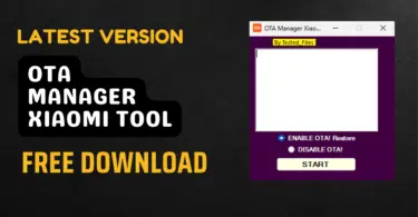 Ota manager xiaomi tool download latest version