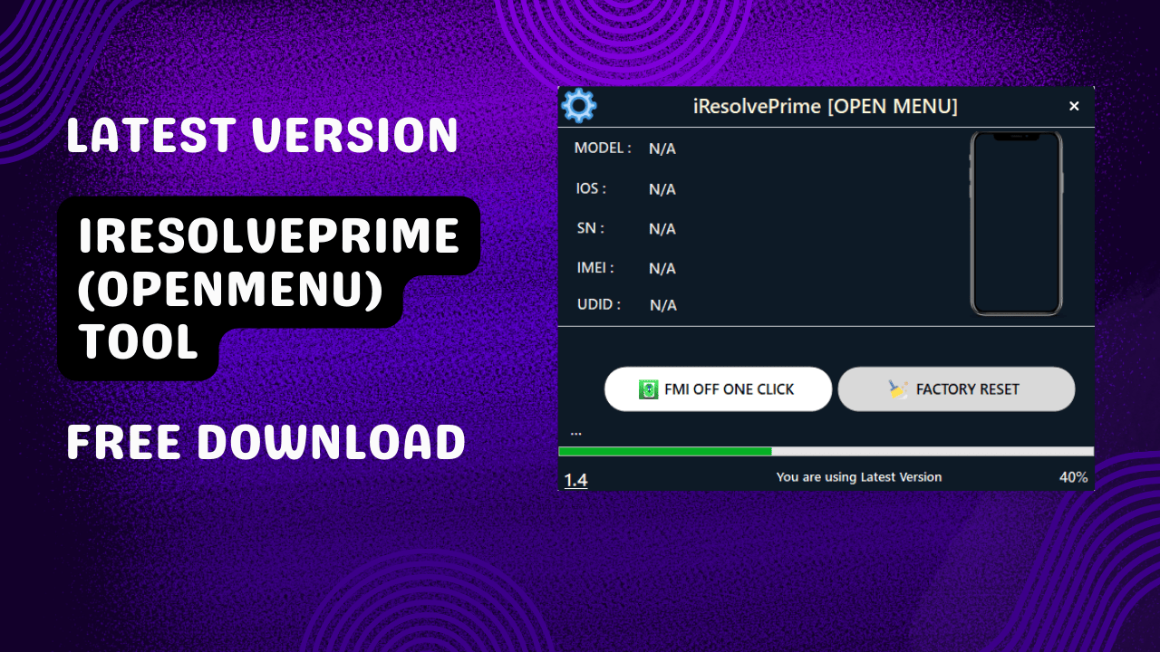 Iresolveprime (openmenu) tool