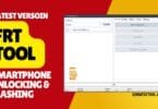 Frt tool interface showing service tab flasher tab and tools tab options for android flashing frp reset and firmware extraction on mtk and qualcomm phones