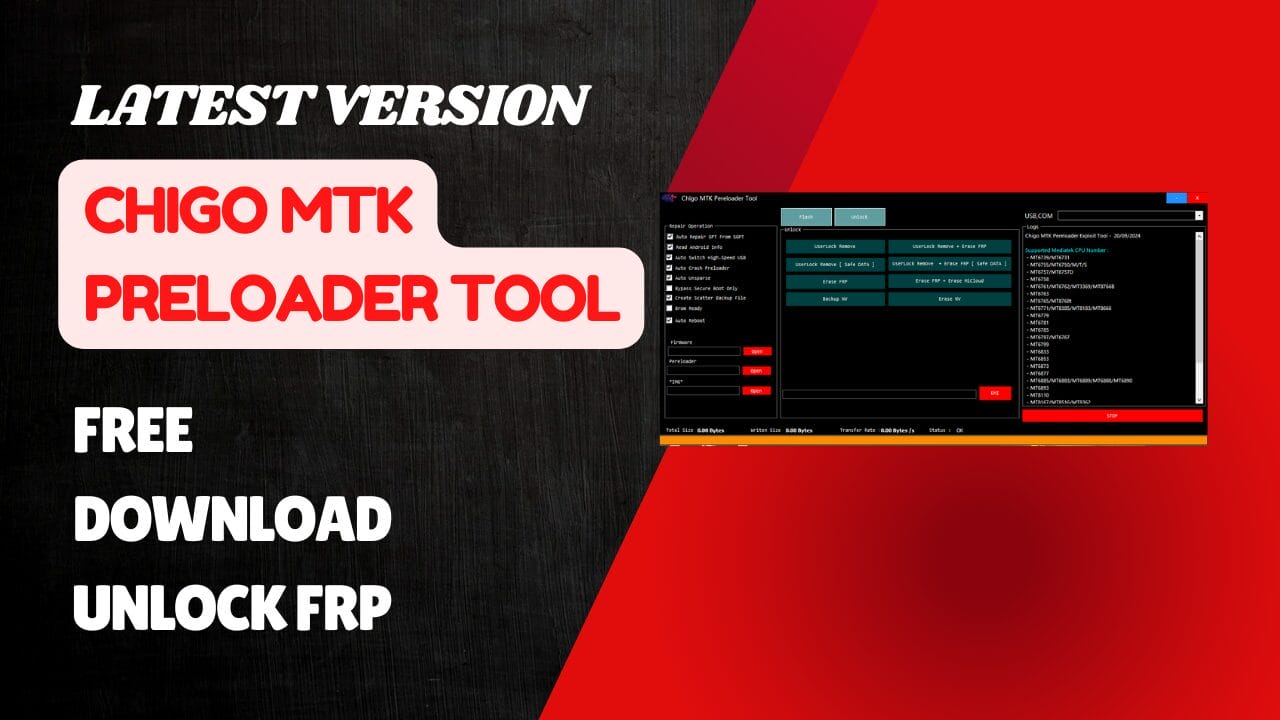 Chigo mtk preloader tool free download & unlock frp Chigo mtk preloader tool free download & unlock frp