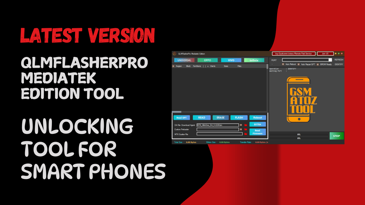 Qlmflasherpro mediatek edition tool powerful android unlocking tool Qlmflasherpro mediatek edition tool powerful android unlocking tool