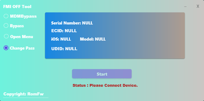 Romfw fmi off tool