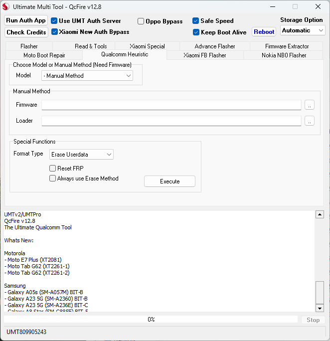 Umt qcfire setup latest version free download for qualcomm devices