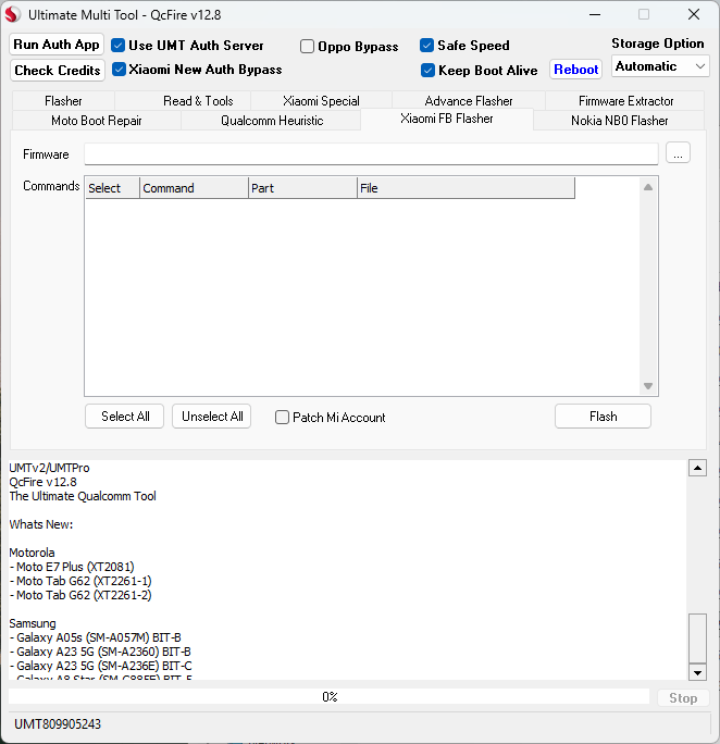 Umt qcfire tool latest version download and features overview