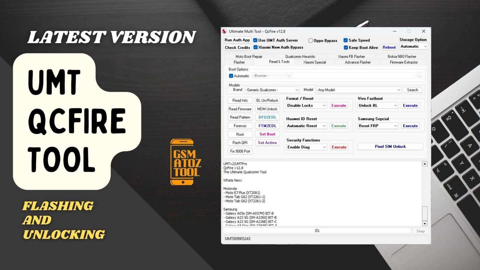 Umt qcfire tool latest setup download and features
