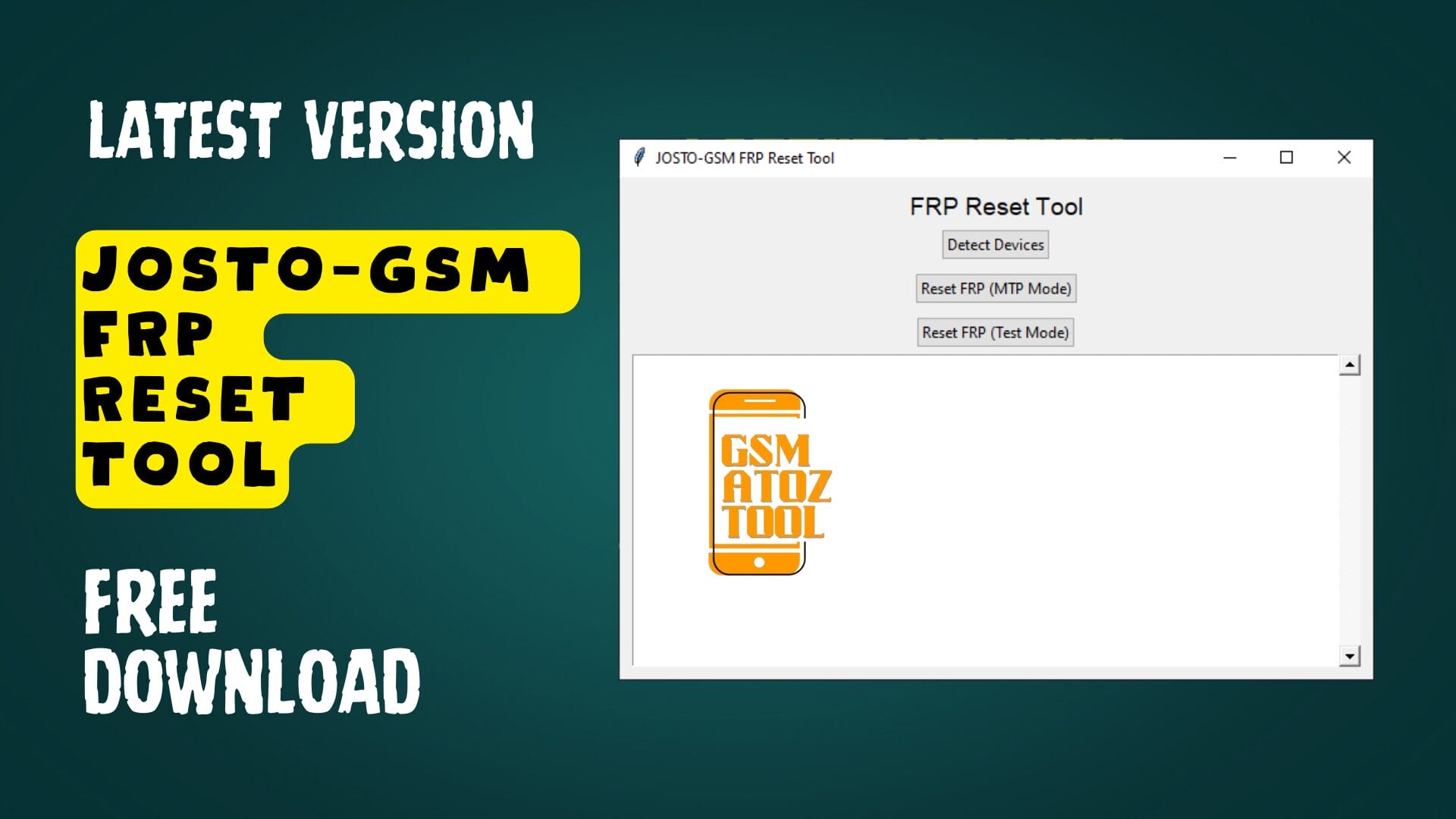 Josto-gsm frp reset tool