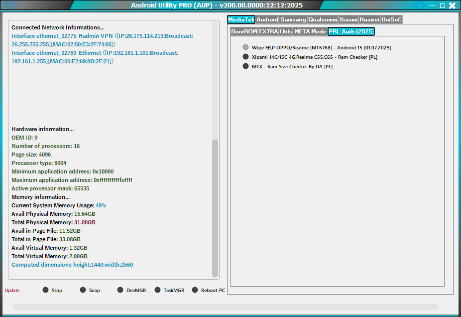 Mfdl android utility – full mtk adb fastboot samsung & frp tool features