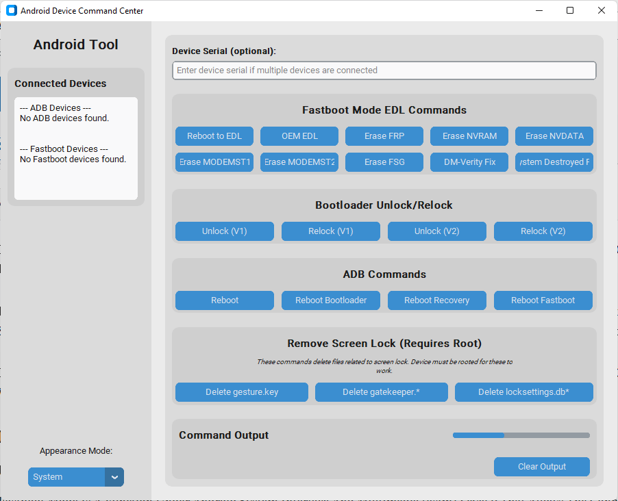 Android device command center tool Android device command center tool