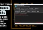 Unlock pro tool interface showing device info and adb options