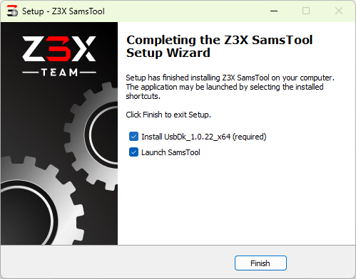 Z3x samstool interface showing android repair