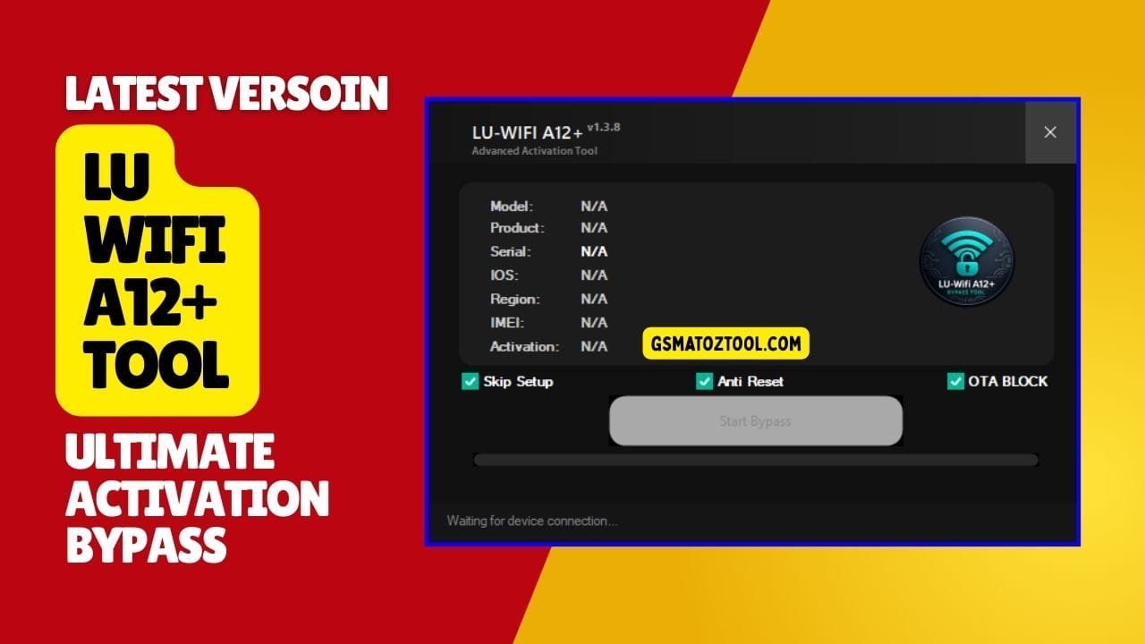 Lu-wifi a12+ tool v. 1. 4. 0 free download ultimate activation bypass 1 Lu wifi a12+ tool interface for android device unlocking and network management