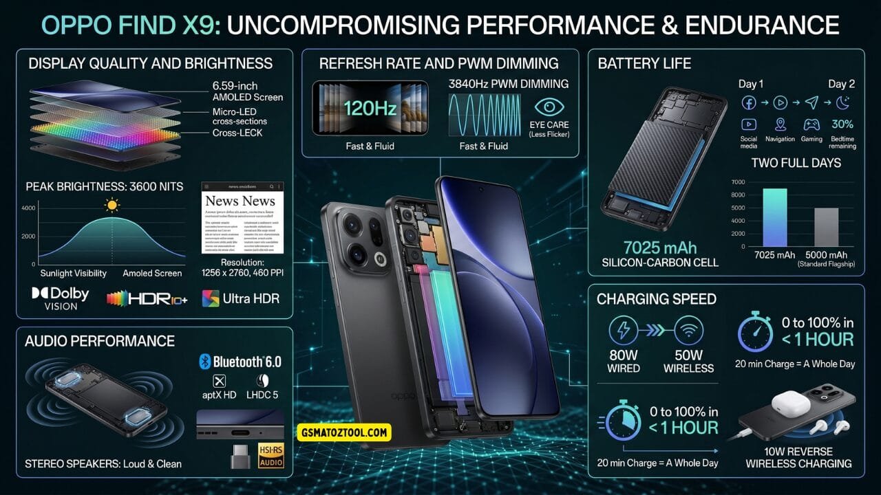 Oppo find x9 review worth the price or just overhyped? 3 Oppo find x9 smartphone showing amoled display and triple hasselblad camera setup in space black color