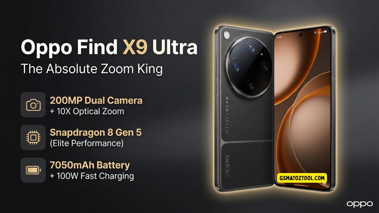Oppo find x9 ultra smartphone showing its quad-camera system and premium eco leather back design