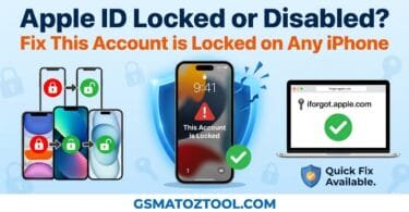 Apple id locked or disabled fix featured image showing this account is locked error solution for iphone 11 13 15 and all models using iforgot. Apple. Com