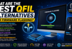 A mobile repair technician using qfil alternatives and qualcomm firmware tools for edl mode flashing.