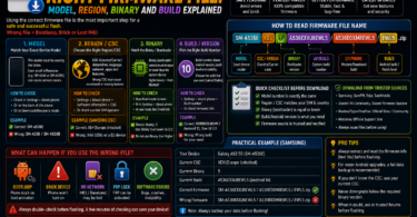 How to choose the right firmware file model, region, binary and build explained