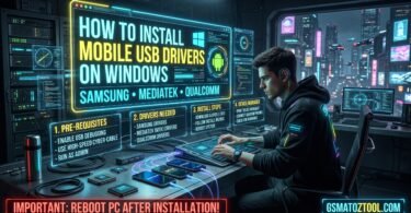 How to install mobile usb drivers on windows (samsung, mediatek, qualcomm)