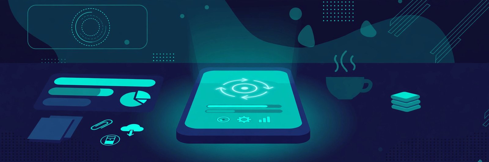 Android phone trapped in a boot loop on the brand logo screen while a technician prepares the recovery steps.